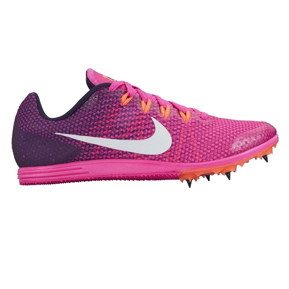 pink racing shoes